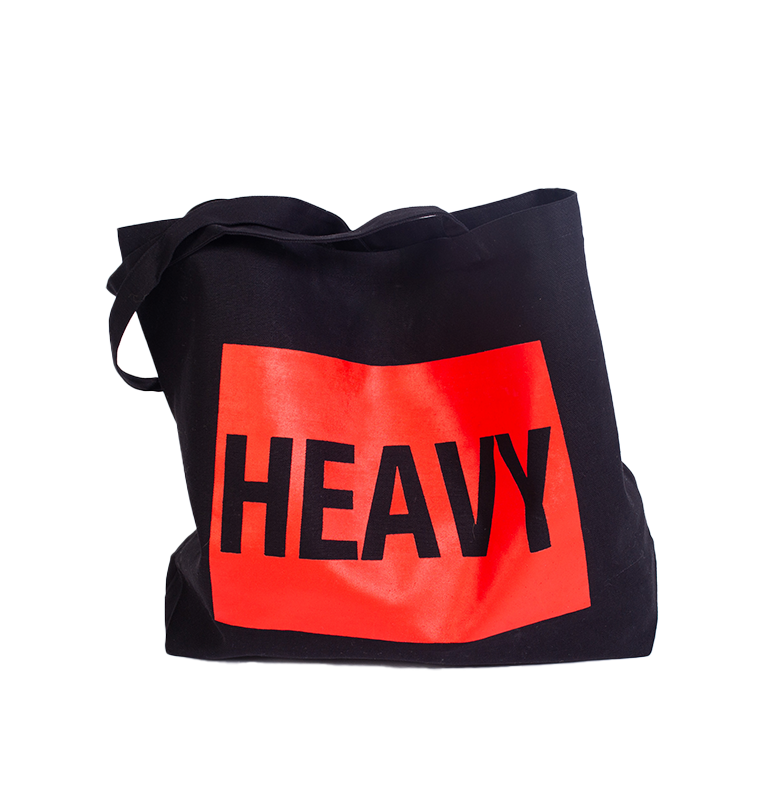 'HEAVY'  Canvas Tote Bag