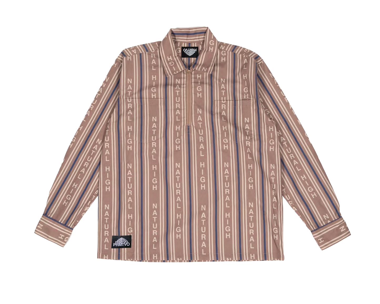 'NATURAL HIGH'' HALF ZIP LS SHIRT