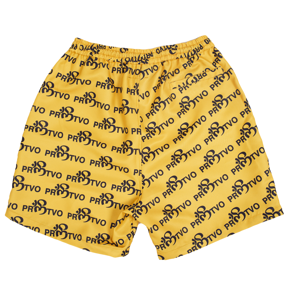 'OM MEGGA' PATTERN YOGI SHORTS