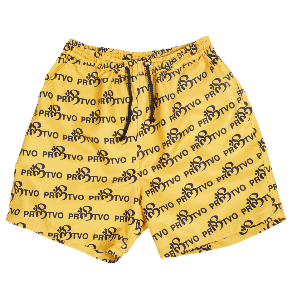 'OM MEGGA' PATTERN YOGI SHORTS