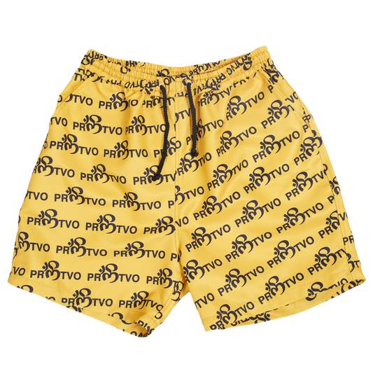 'OM MEGGA' PATTERN YOGI SHORTS