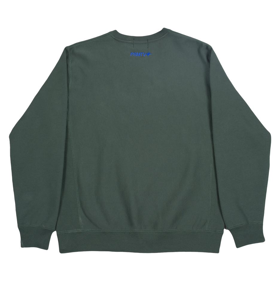 'SUPREME BEING' HUNTER GREEN CREWNECK FLEECE