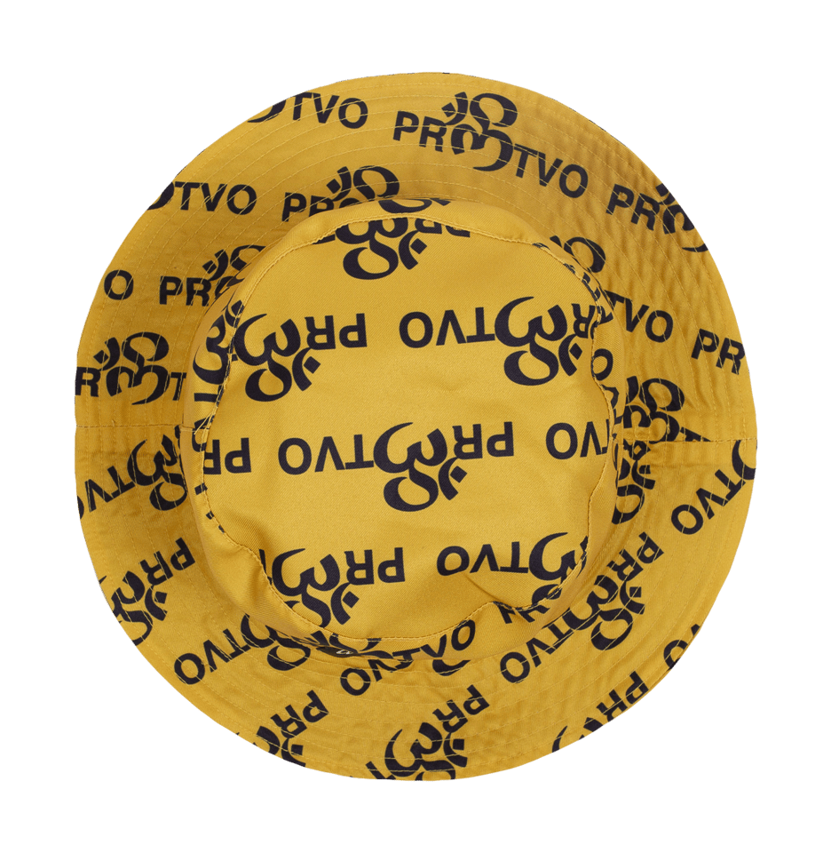 'OM MEGGA' PATTERN BUCKET HAT