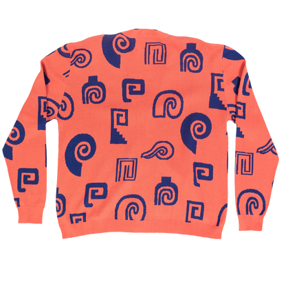 'PSPIRAL' Pattern Knit Cardigan