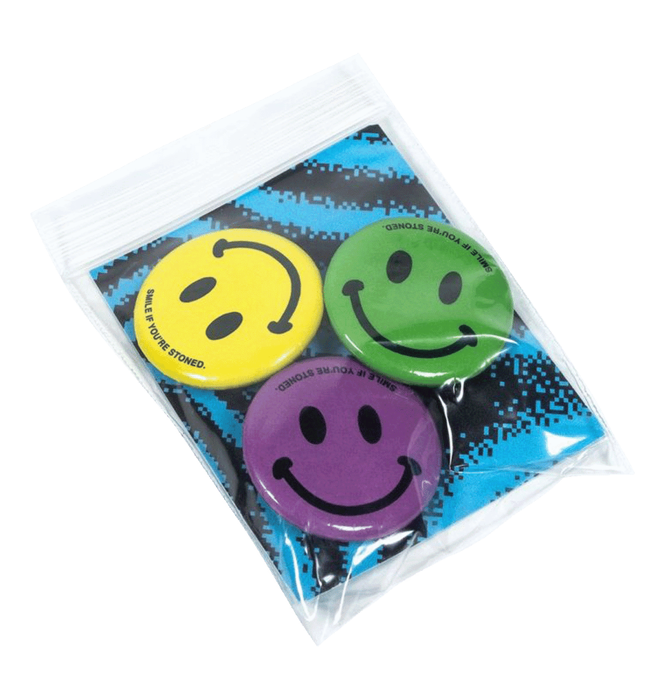 'SMILE IF YOU'RE STONED' Pin Set
